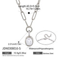 Kika Delicate Geometric Round Heart Zircon Pendant Necklace