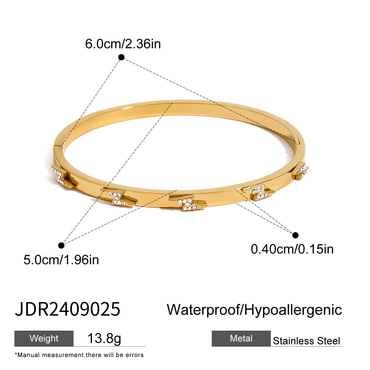 Star Buckle Stackable Bracelet