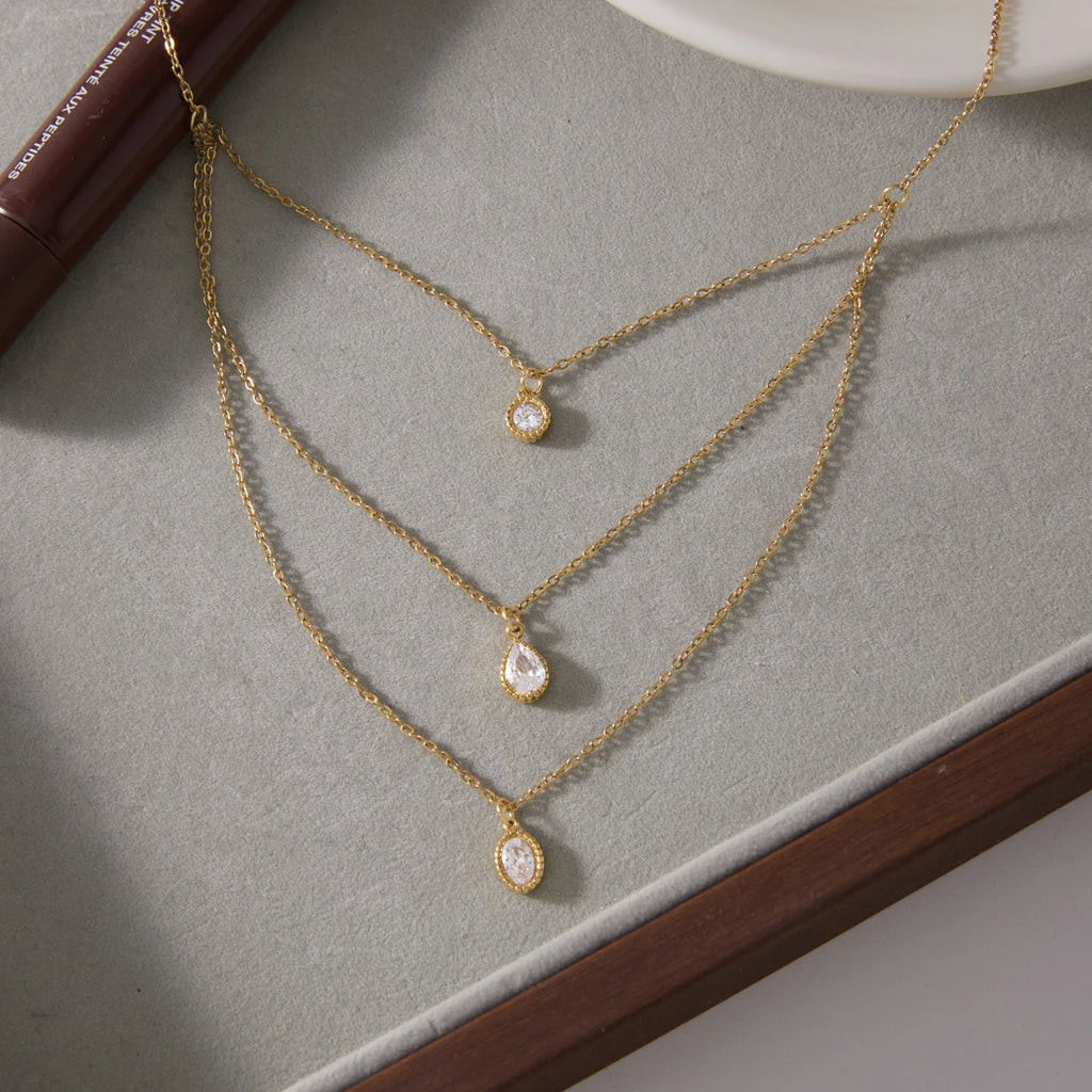 Kika Multi-Layered O-Shaped Chain Necklace