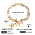 Vacation Style Ocean Series Imitation Pearl Seashell Necklace