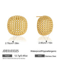 Kika Chunky Geometric Hollow Stud Earrings