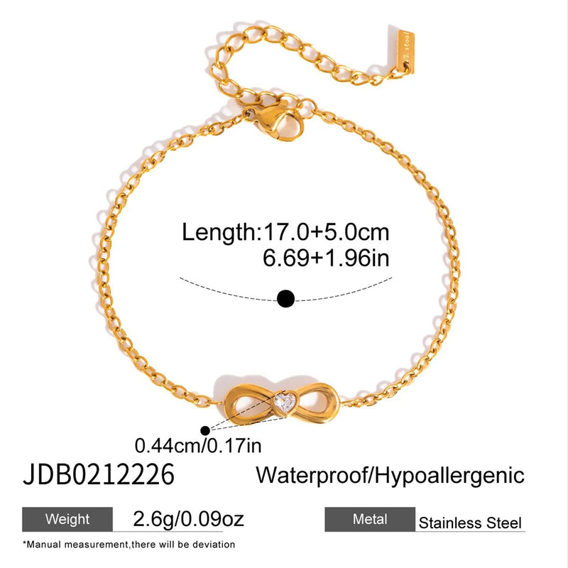 Kika Delicate Double Layered Zircon Bracelet