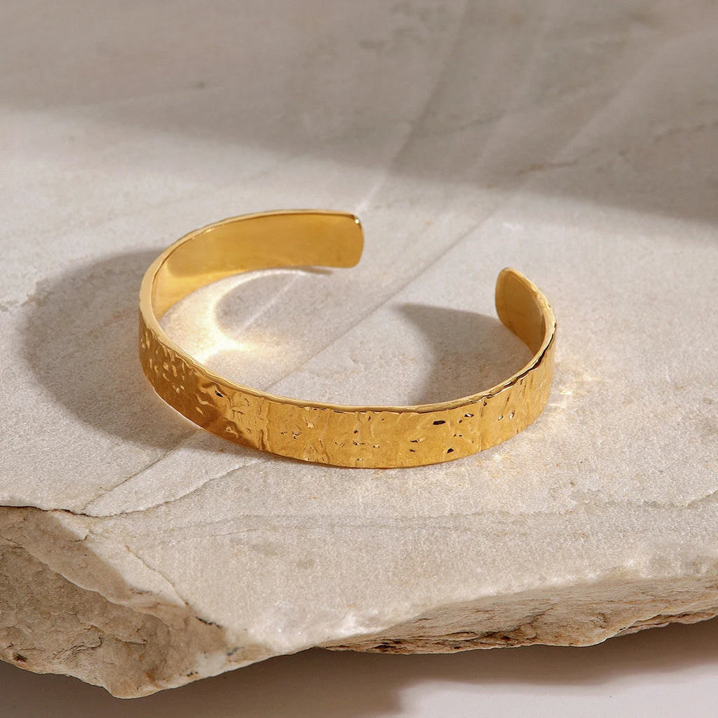 Kika Hammer Pat Cuff Bracelet Bangle