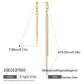 KIKA Asymmetric Imitation Pearl Earrings For Women 18K Gold Plated Stainless Steel L316L