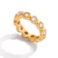 Water Drop shaped Sparkling Ring