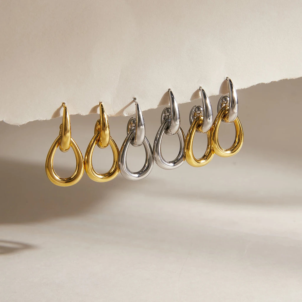 Kika Classic Hollow Water Drop Earrings