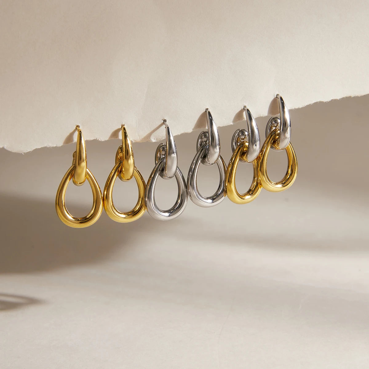 Kika Classic Hollow Water Drop Earrings