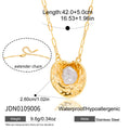 Kika Elegant Pearl Geometric Pendant Necklace