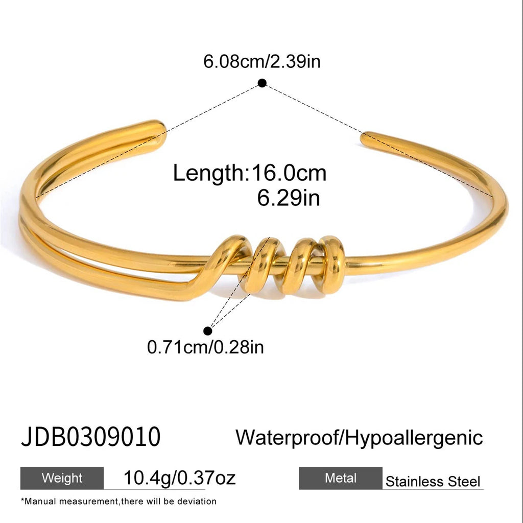Kika Double-layer Twisted knot Design Bracelet
