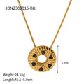 KIKA Classic Geometric Pendant Necklace For Women Minimalist 18K Gold PVD Plated Stainless Steel 316L