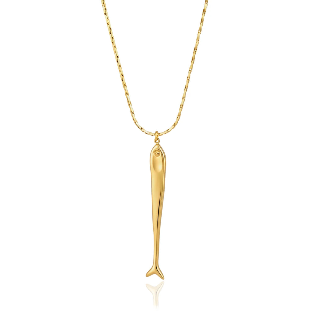 Kika Classic Long Fish Pendant Necklace