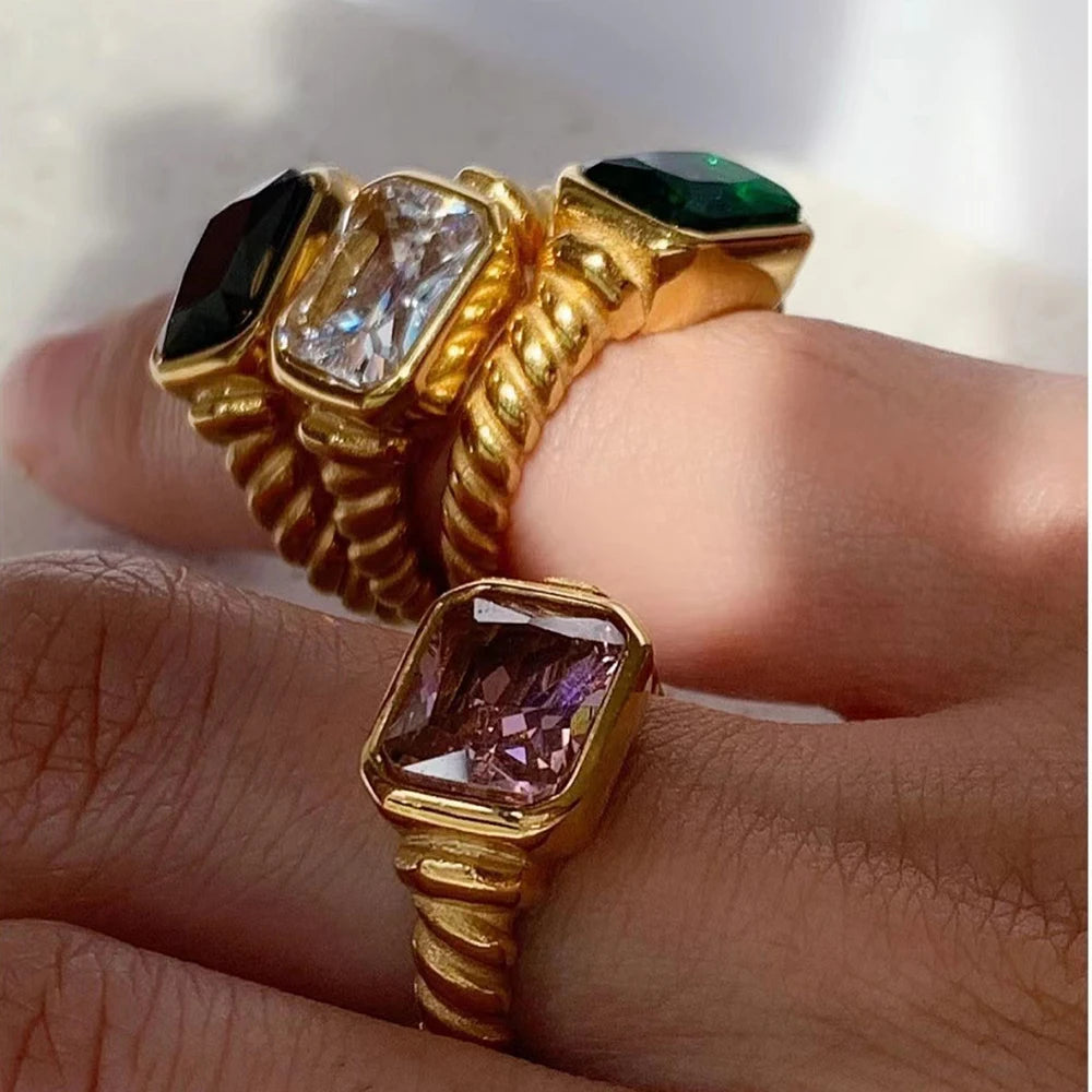 Freshwater Pearl Zircon Ring