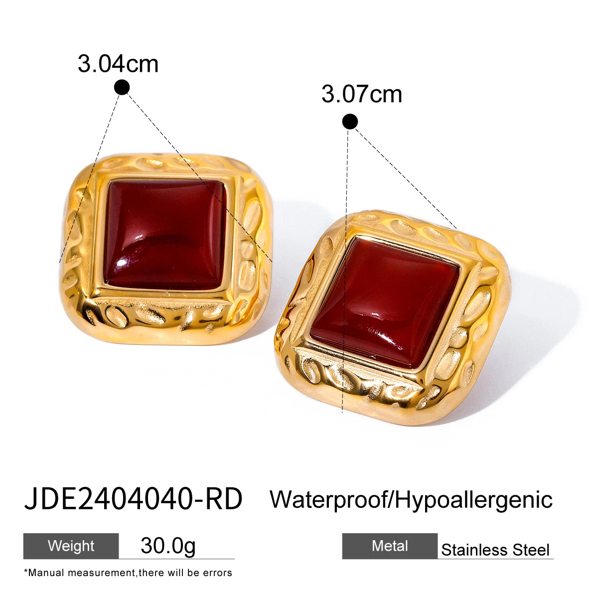 KIKA 316l Stainless Steel Vintage Earrings Waterproof Personalized Charm