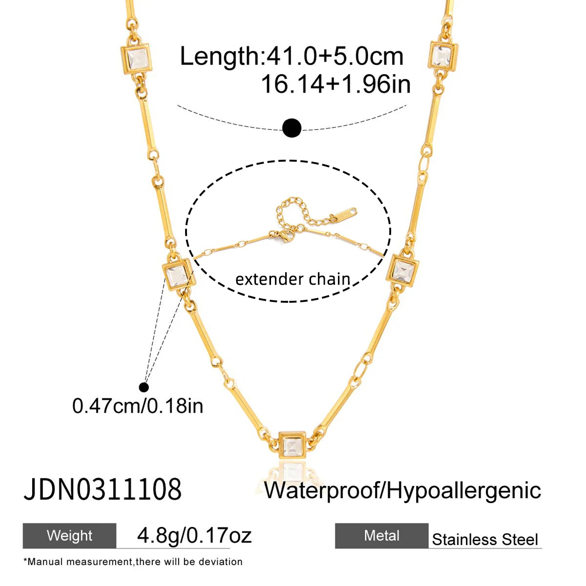 Kika Delicate Zircon Necklace