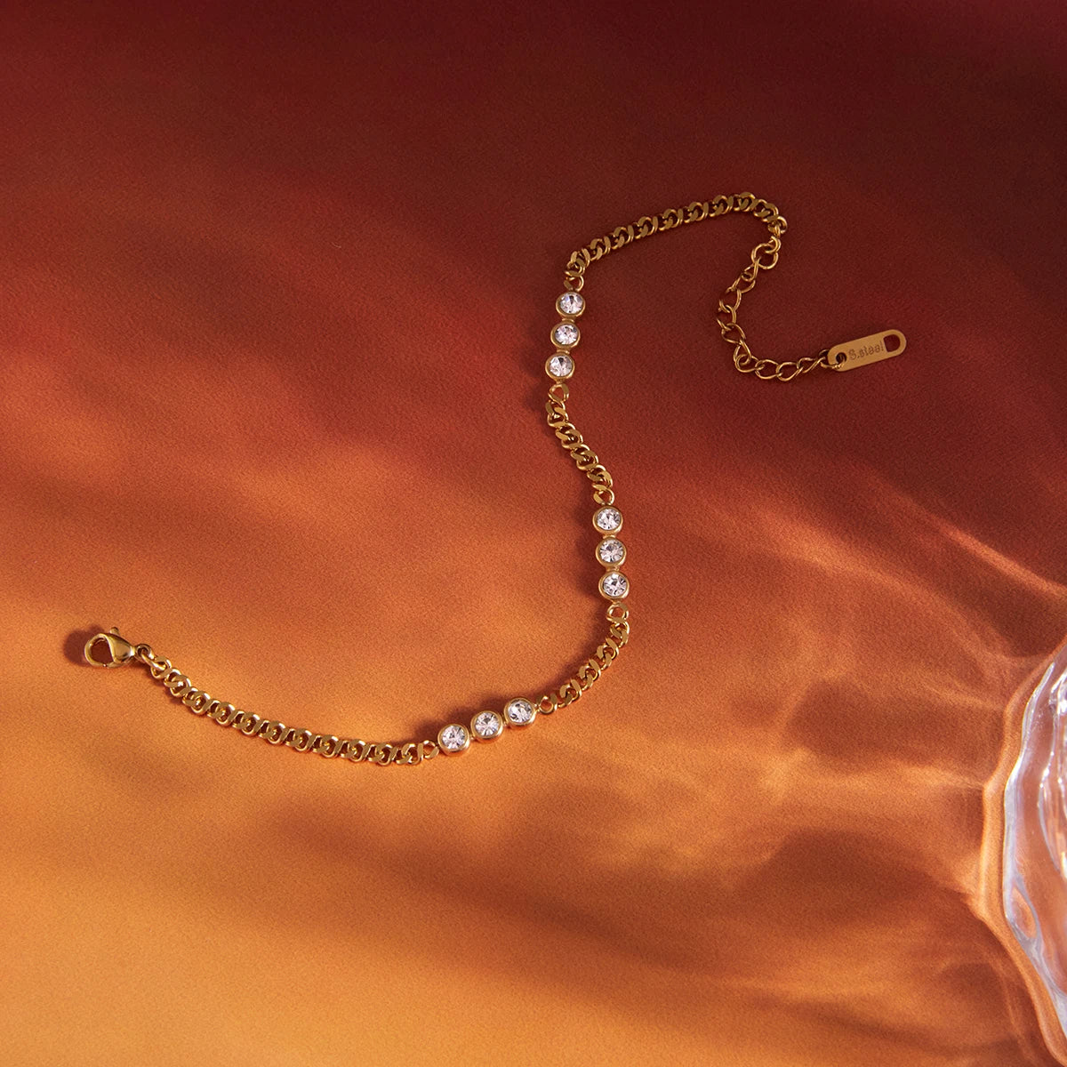 Delicate Bling Geometry Zirconia Shiny Bracelets