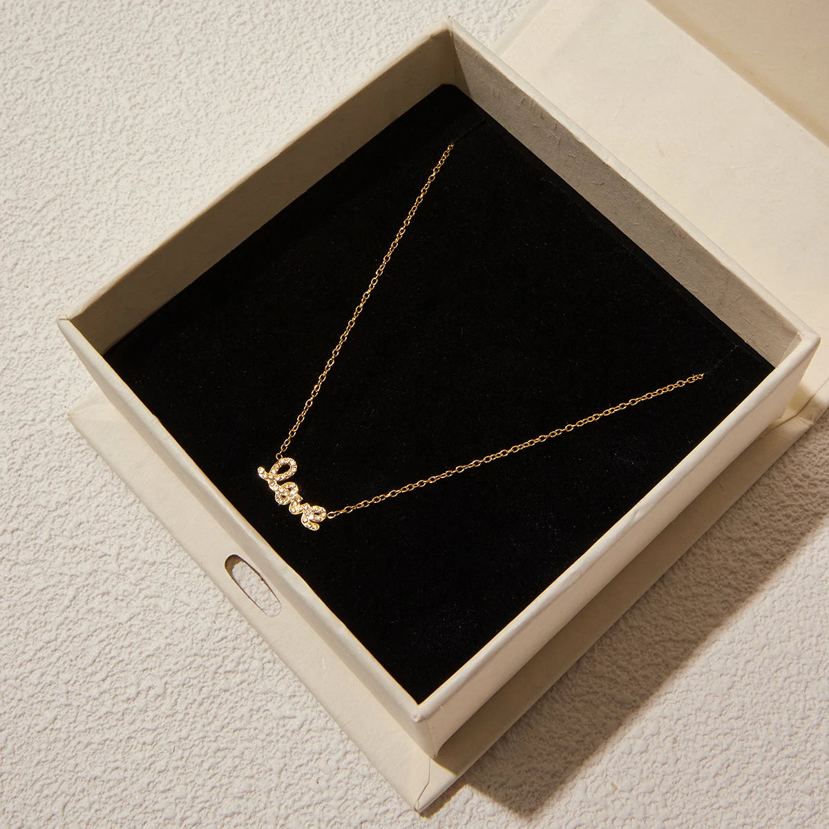 Kika Minimalist Letter Envelope Necklace