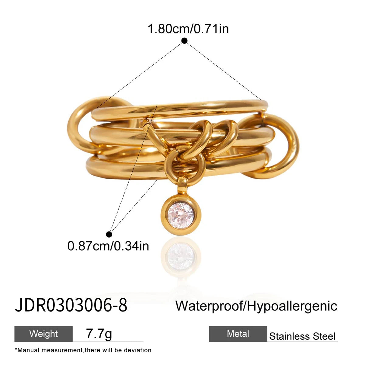 Kika Multilayer Zircon Ring