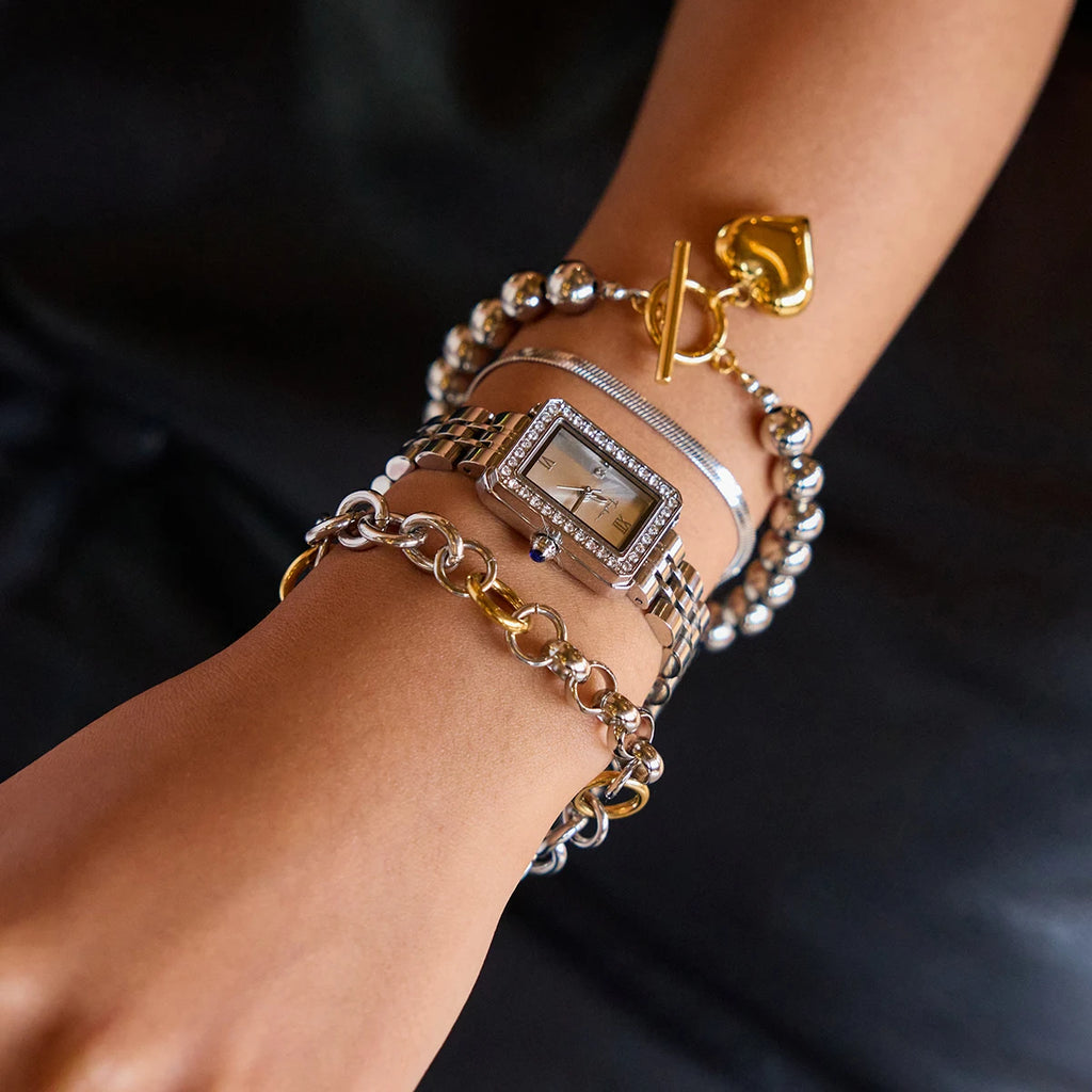 KIKA Stainless Steel 316L PVD Plated Snake Chain Bracelet