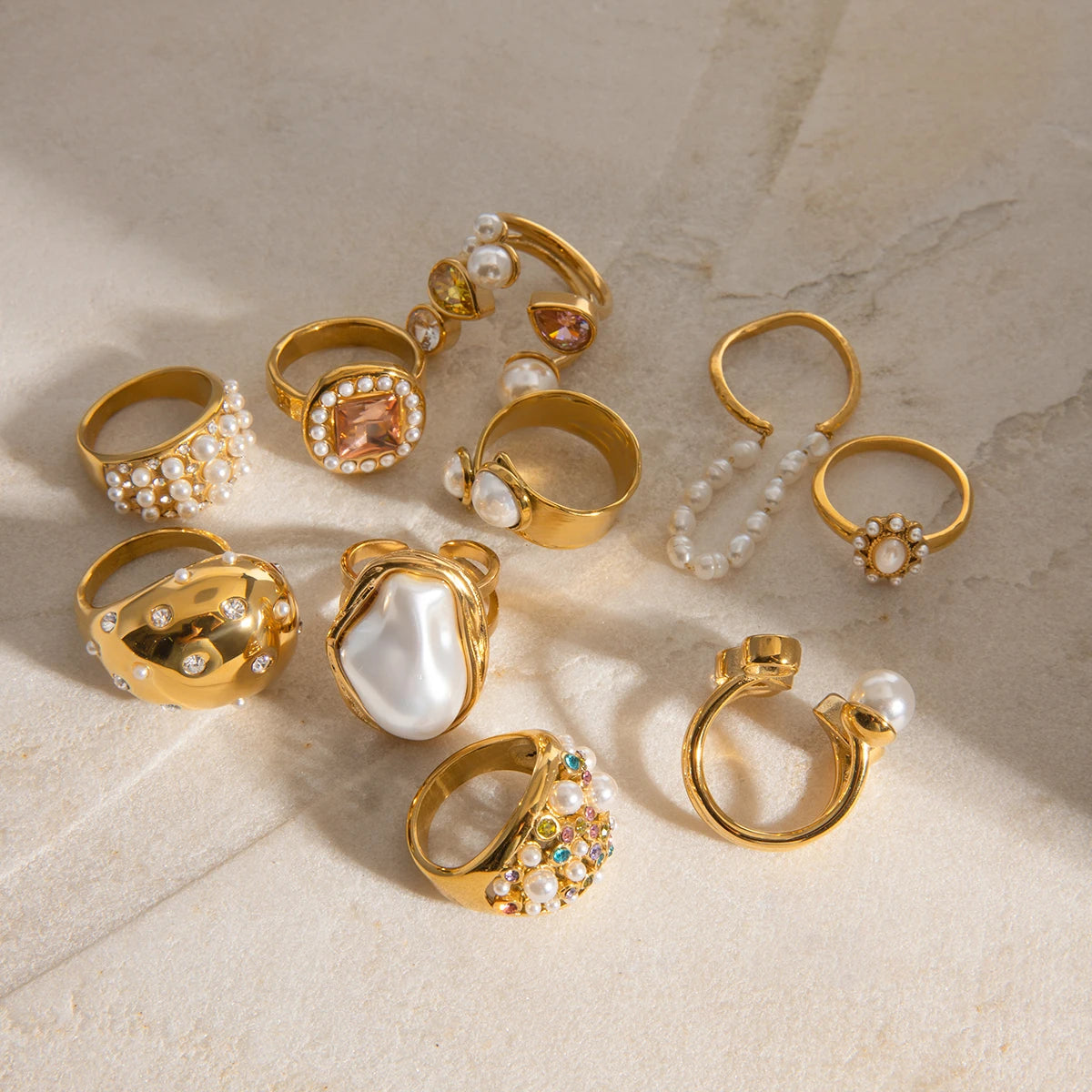 Kika Filled Heart Shaped Ring