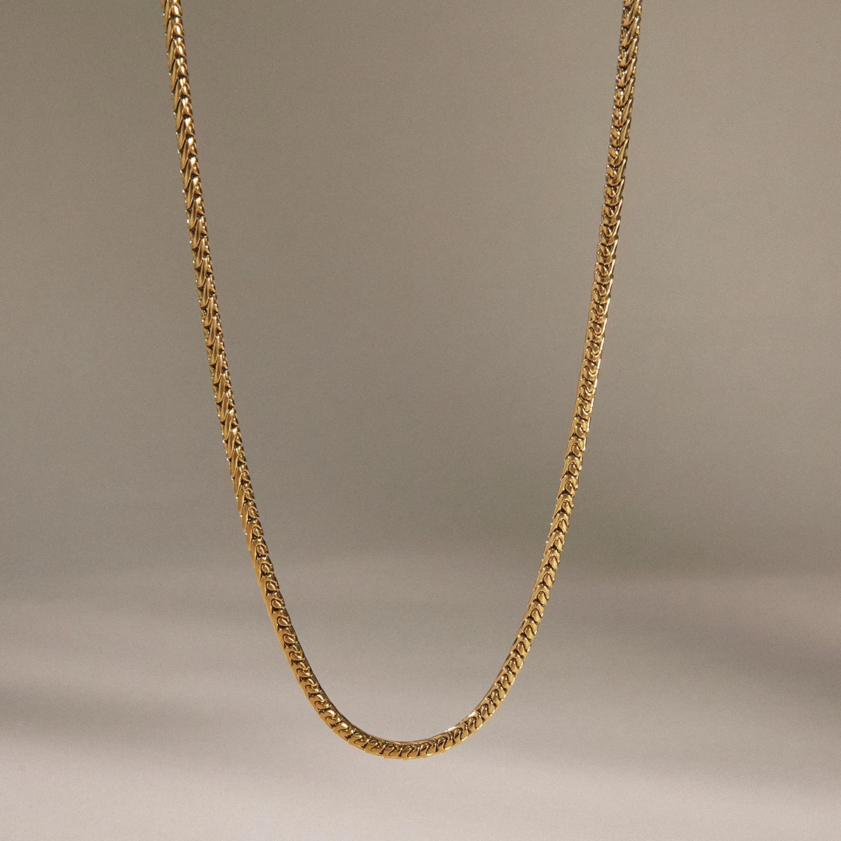 KIKA Water Drop Zircon Pendant Necklace 18K Gold PVD Plated Stainless Steel 316L