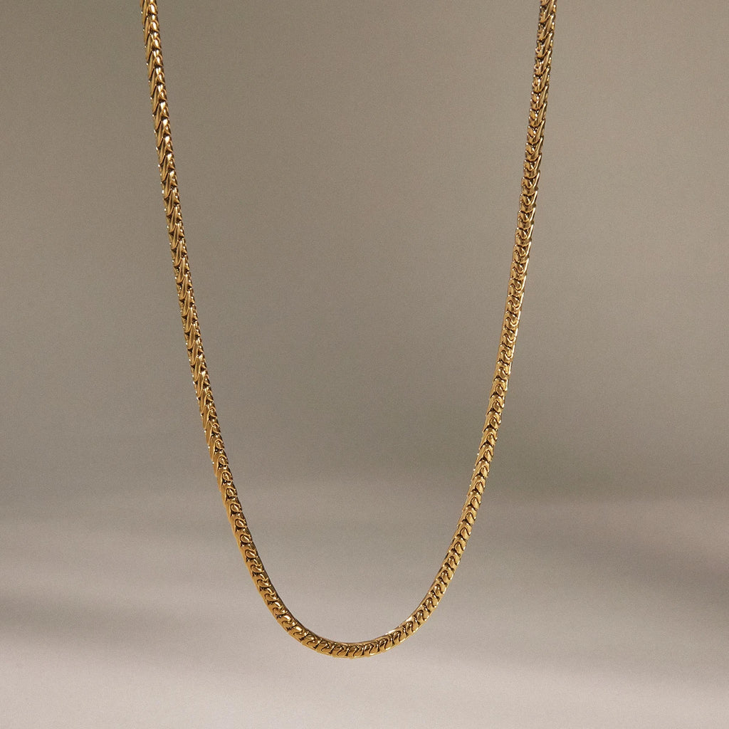 KIKA Water Drop Zircon Pendant Necklace 18K Gold PVD Plated Stainless Steel 316L