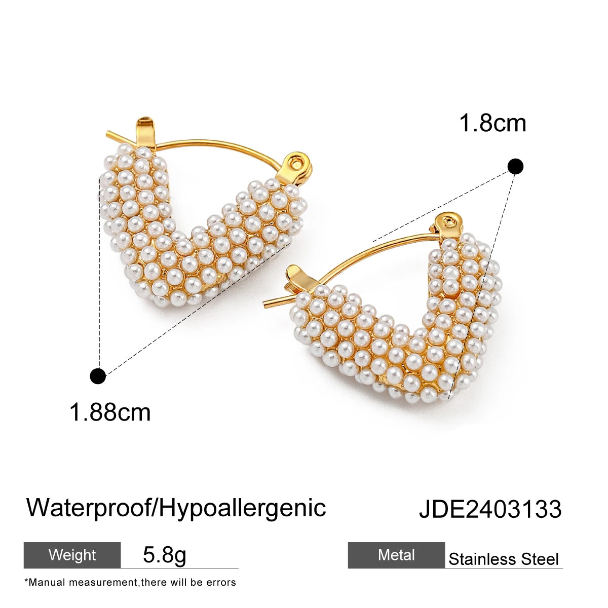 Exquisite Elegant Freshwater Pearl Pendant Earrings