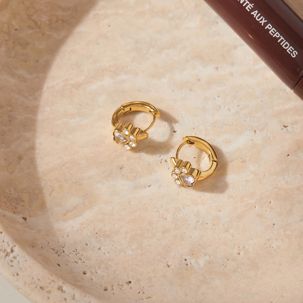 Classic Cat Claw Shape Hoop Earrings