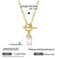 Kika Classic Horse Eye Shape Zircon Pendant Necklace