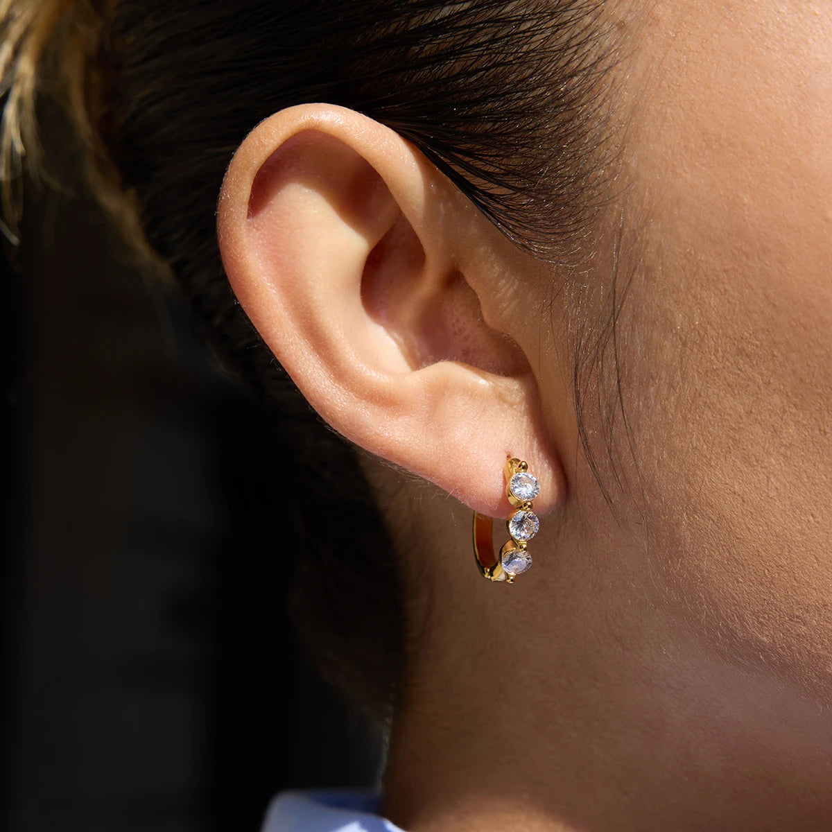 Kika Zircon-Filled Earring