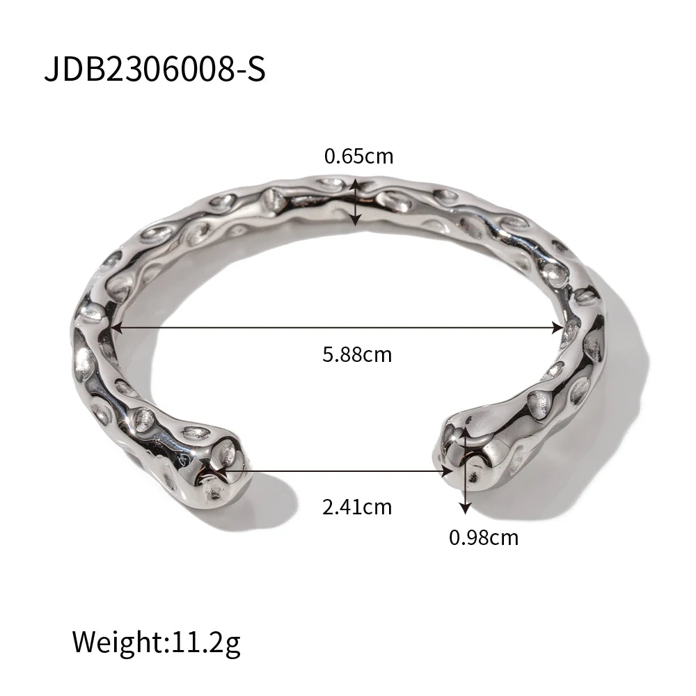 Kika Contemporary Statement Ring Asymmetry Sensuous Contours Bangle or Cuff Shape And Form Waterproof