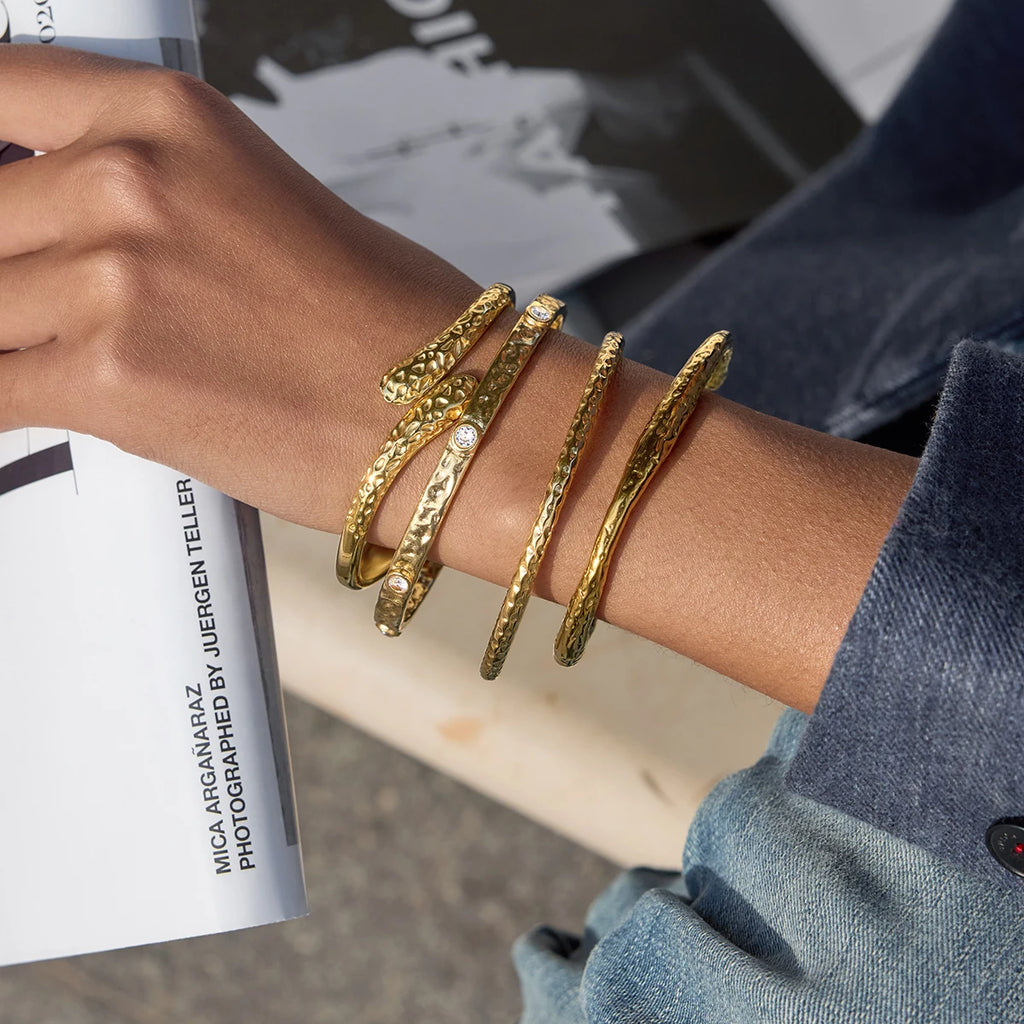 Kika Classic Hammer Patterned Bracelet