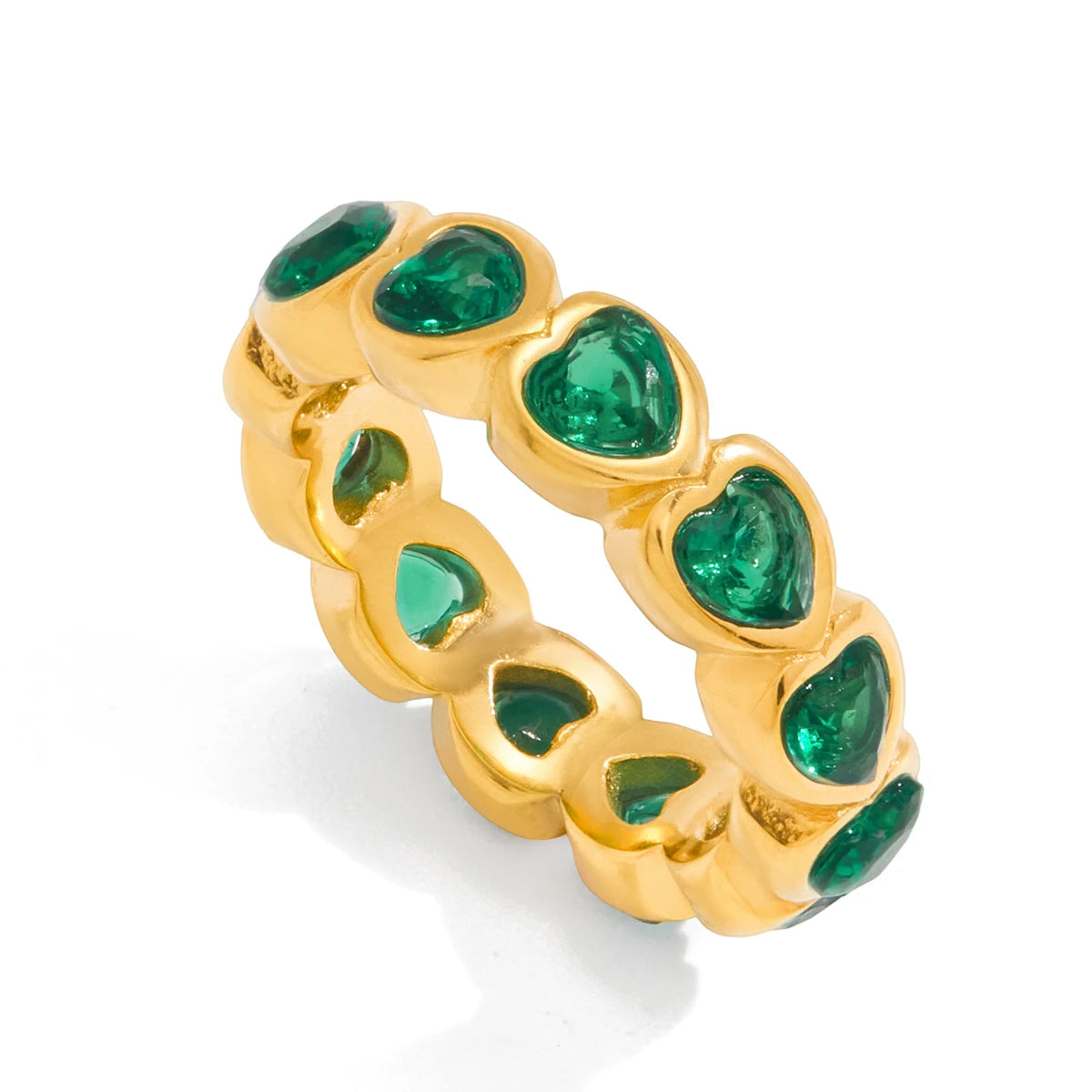 Water Drop shaped Sparkling Ring