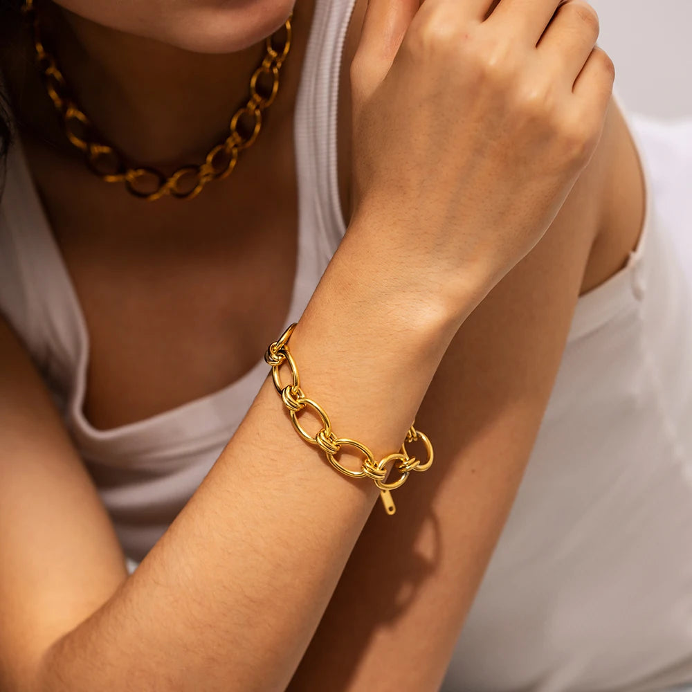Thick Link Chain Handmade Choker