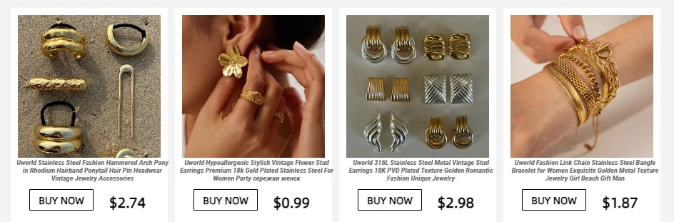 KIKA New Stainless Steel bow-knot Ring PVD Plated Stainless Steel 316L