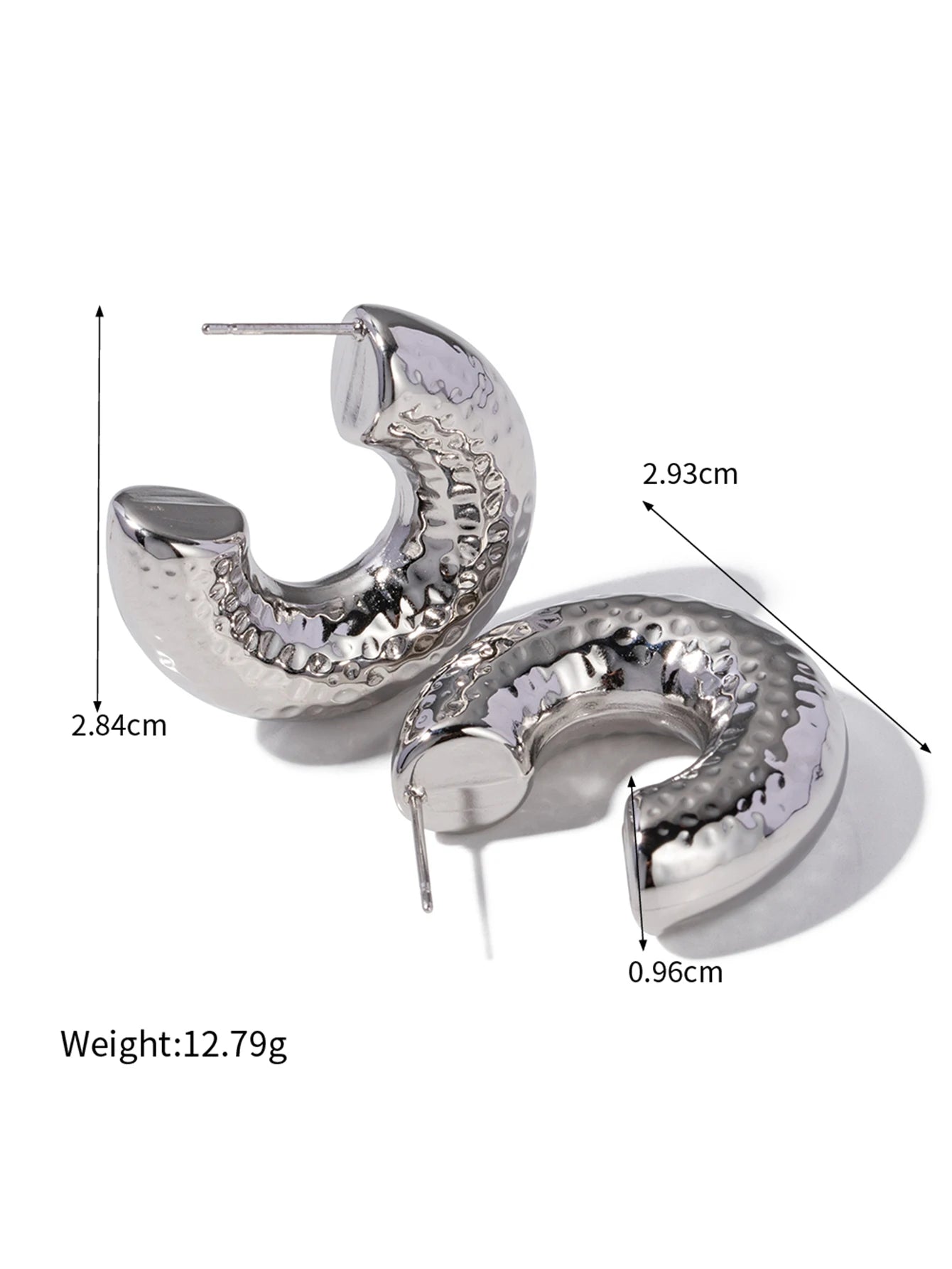 Striped Hollow Earrings Texture C