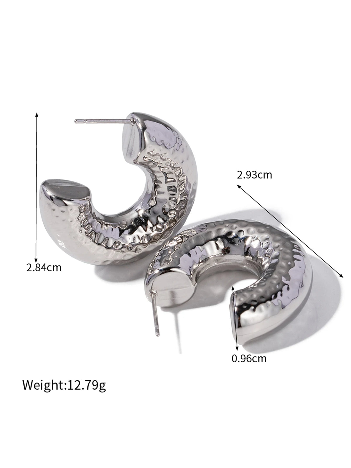 Striped Hollow Earrings Texture C