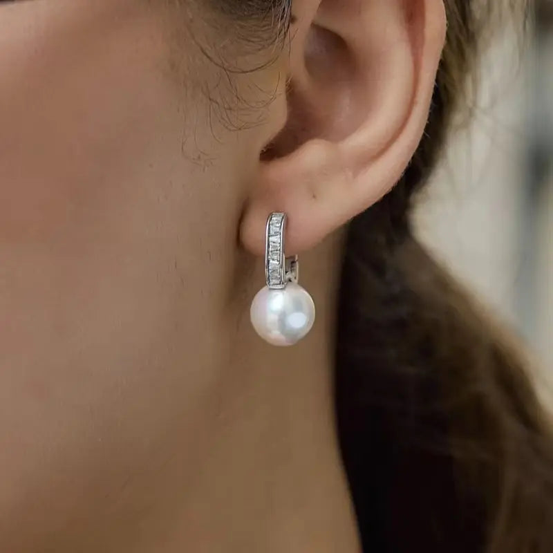 Kika Elegant Imitation Pearl Crystal Earrings