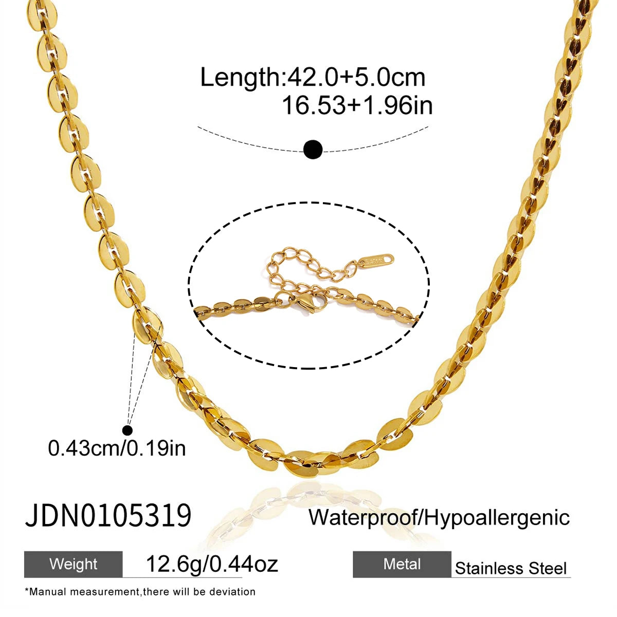 Kika Geometric Zircon Pendant Necklace 18K Gold PVD Plated Stainless Steel 316L