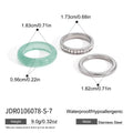 Kika Elegant Natural Stone Rings Gold PVD Plated Stainless Steel 316L