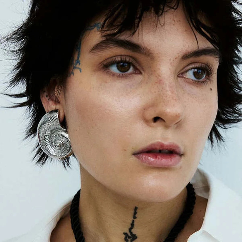 Striped Hollow Earrings Texture C