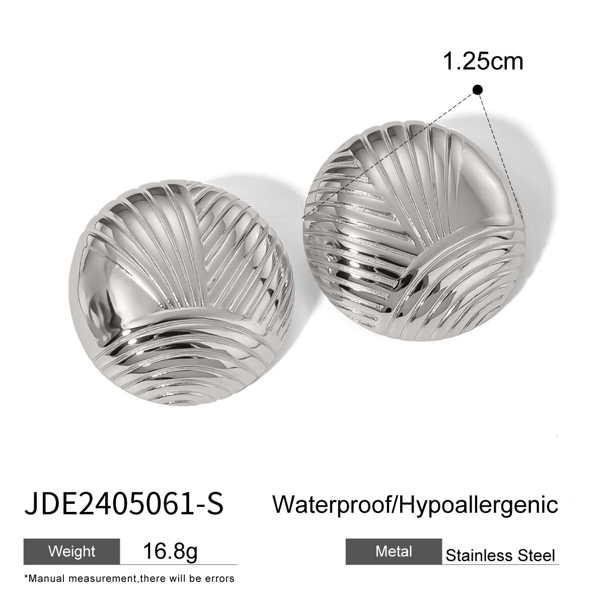 Striped Hollow Earrings Texture C