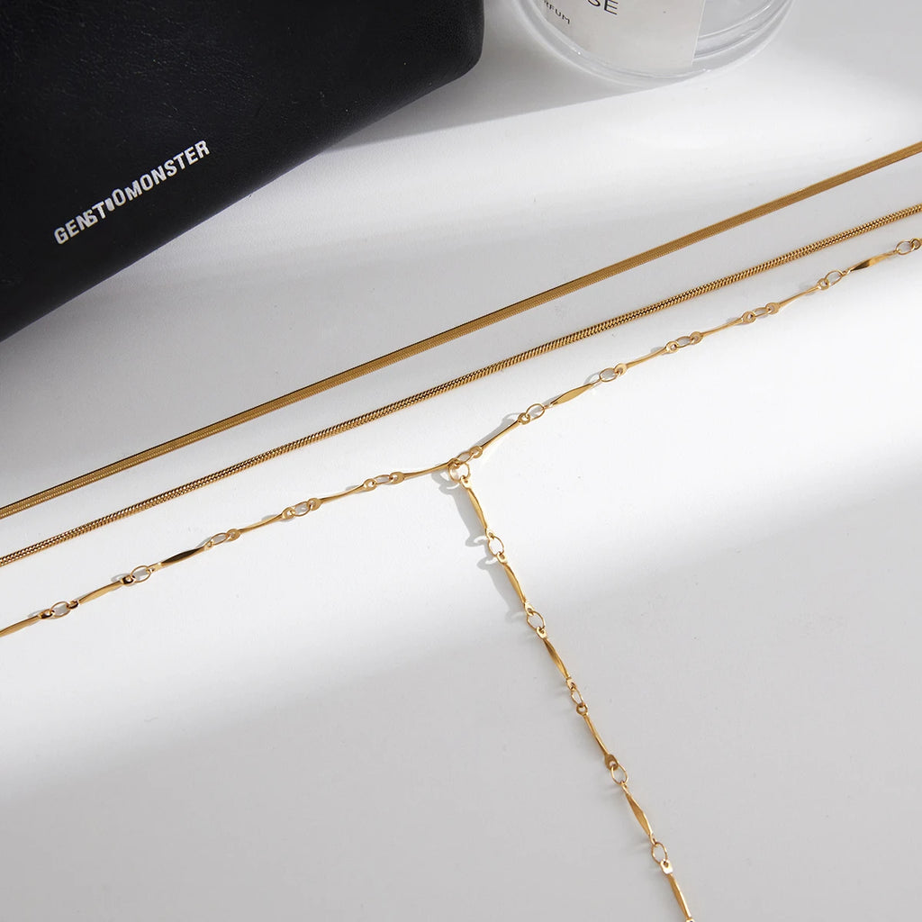 Multi-Layer Y-Shaped Chain Necklace