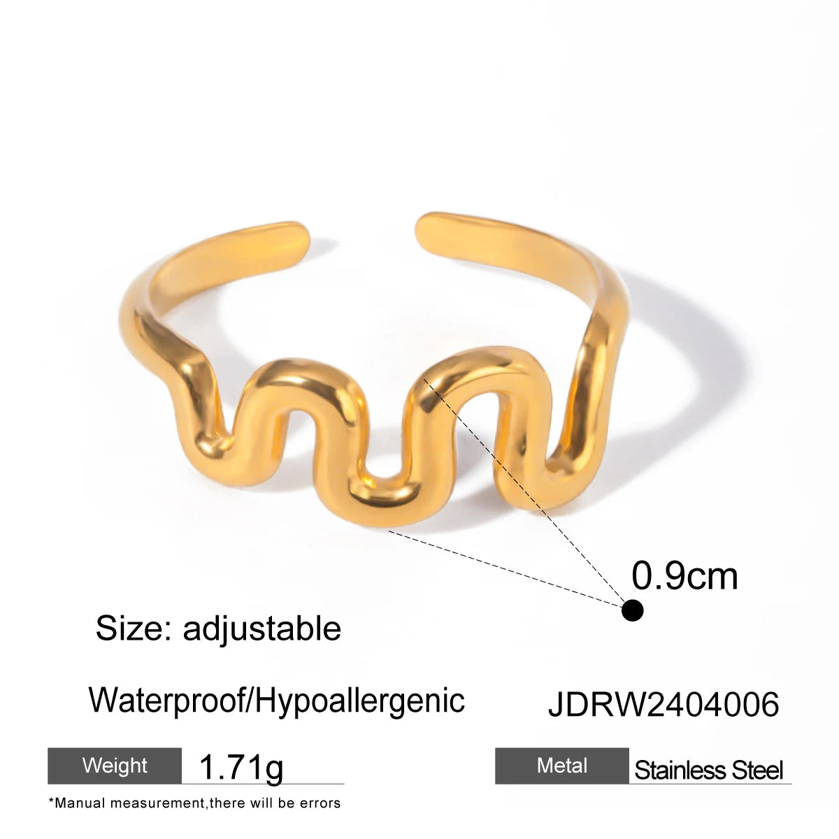 Minimalist Line Ring Stackable Hollow Ring