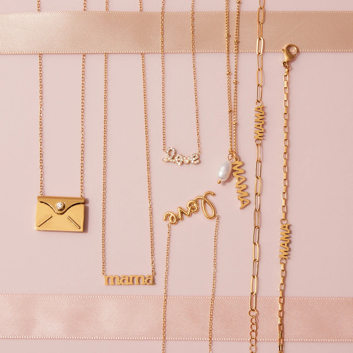 Kika Minimalist Letter Envelope Necklace