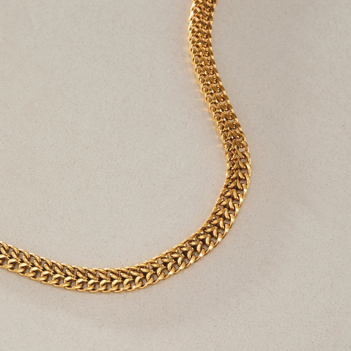 KIKA Classic Chain Necklace For Women Minimalist 18K Gold PVD Plated Stainless Steel Necklace Simple Fashion Jewelry Gift