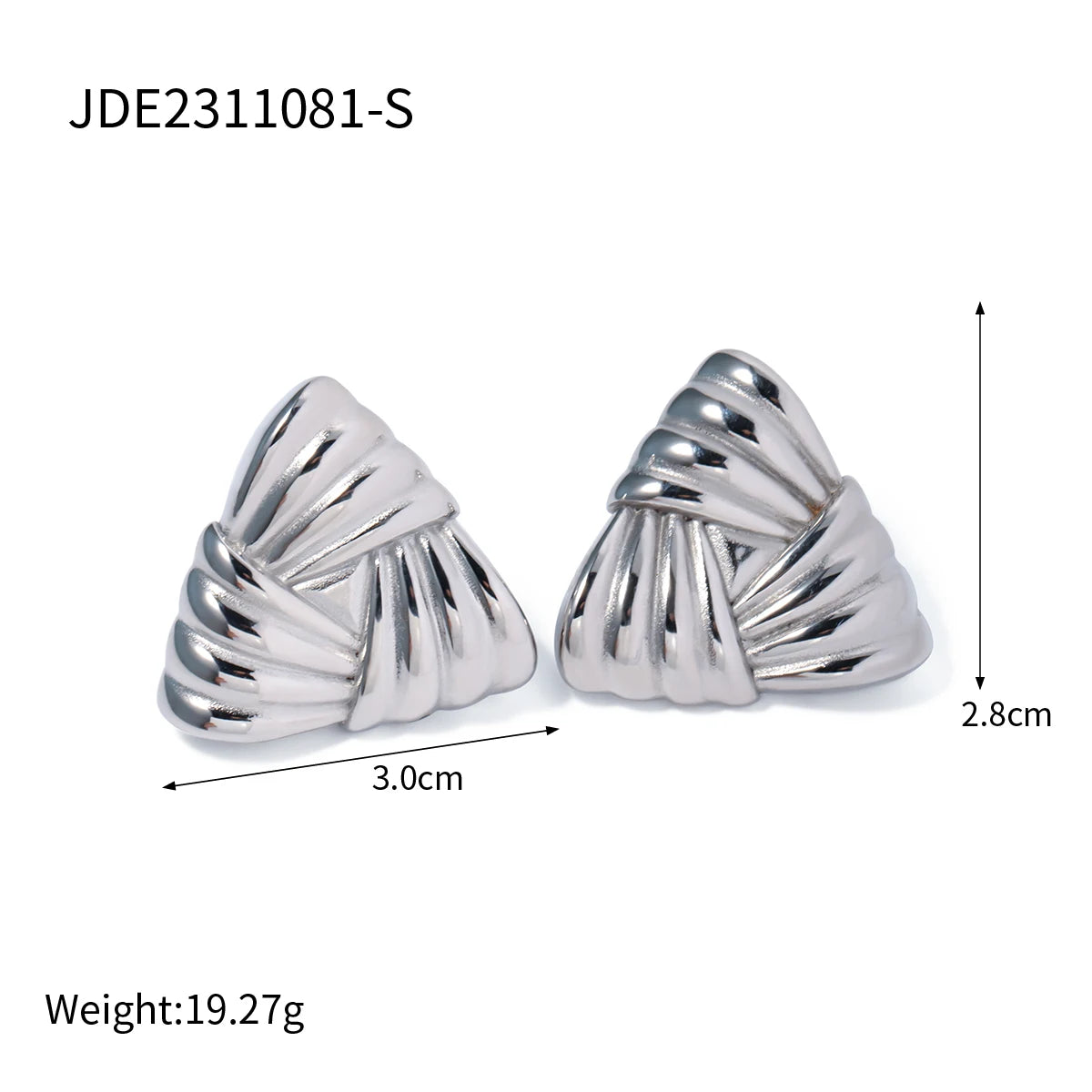 KIKA 316l Stainless Steel Vintage Earrings Waterproof Personalized Charm
