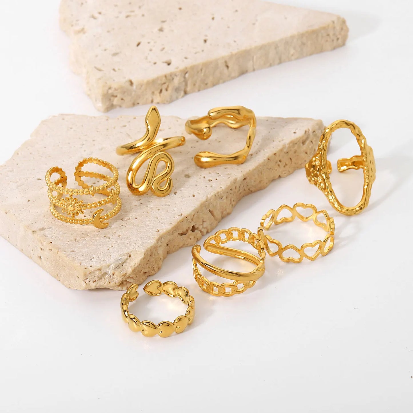 Kika Stainless Steel Jewelry Rings