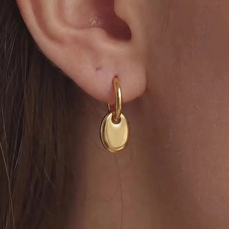 KIKA Geometric Water Drop Earrings18K Gold PVD Plated Stainless Steel 316L