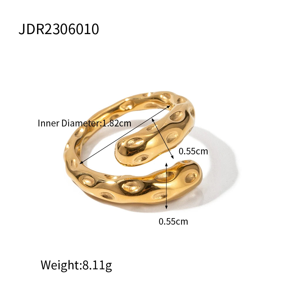 Kika Contemporary Statement Ring Asymmetry Sensuous Contours Bangle or Cuff Shape And Form Waterproof