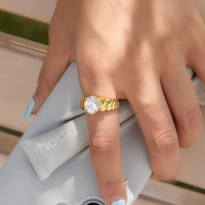 Kika CZ Personalized Zircon Ring